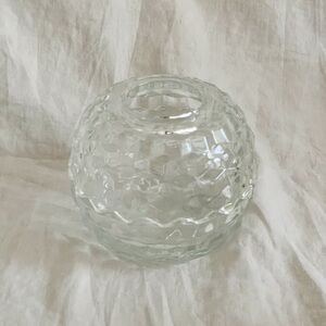 Vintage homco cubist glass fairy lamp